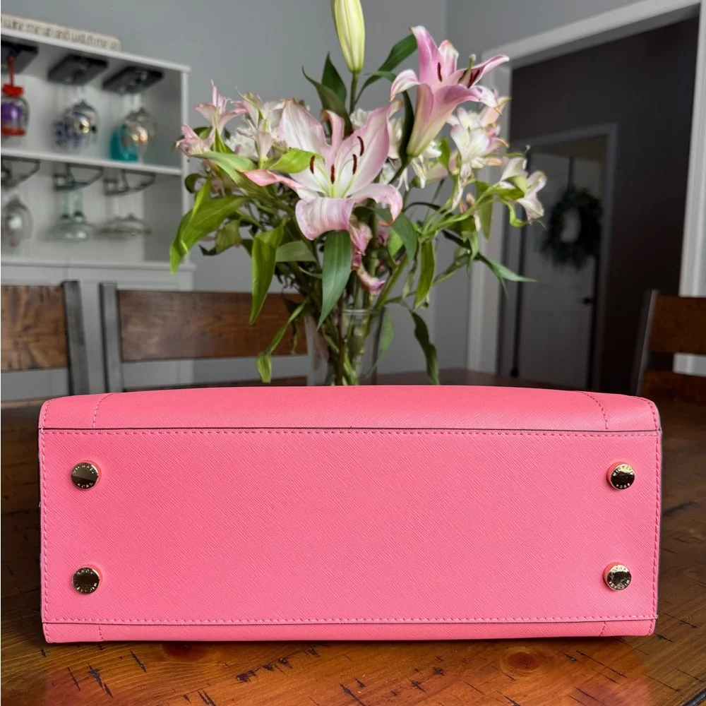 Michael Kors Coral Pink Satchel - Picture 5 of 6